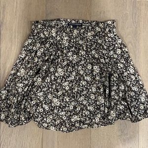 Brandy Melville Skirt Brown Flowers